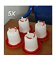 5 Abreuvoirs Volaille 1L (Lot 5)